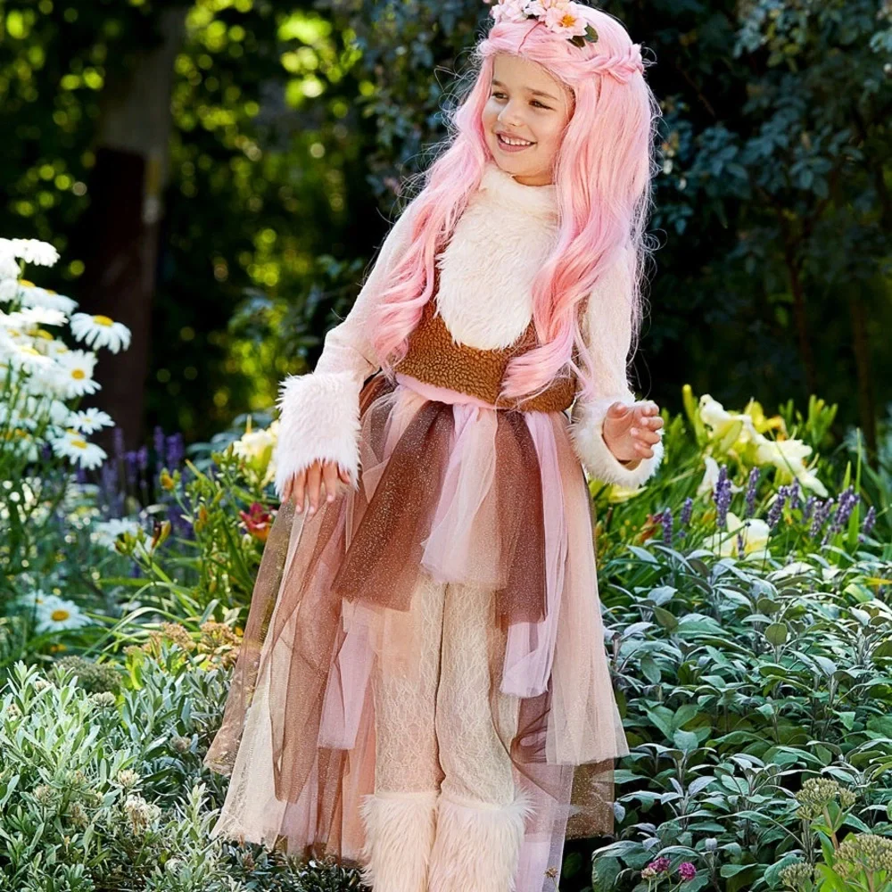 Enchanting deer Fairy Costume- Chasing Fireflies-Halloween ( No Wig )